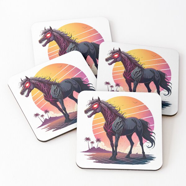 Item preview, Venom Horse Art, Retro Sunset designed and sold by graphic-genie.