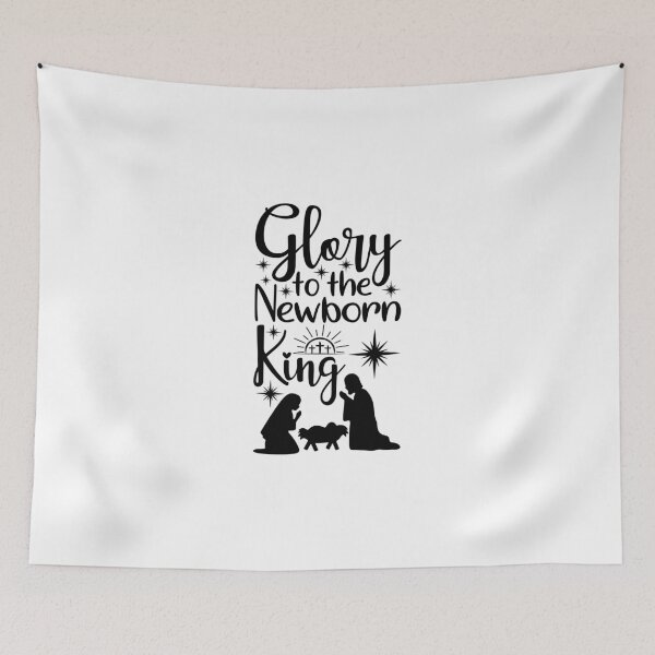 Item preview, Glory to the Newborn King designed and sold by simplydesignart.