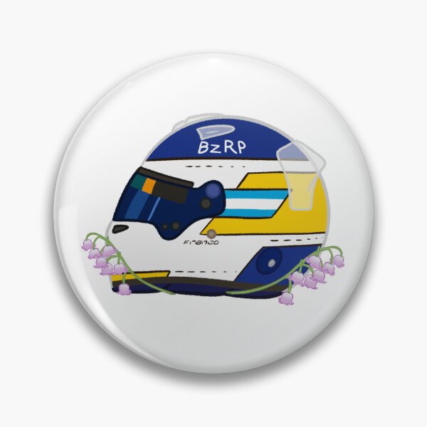 Item preview, Franco Colapinto 2024 Brazil Helmet designed and sold by OriDraws.