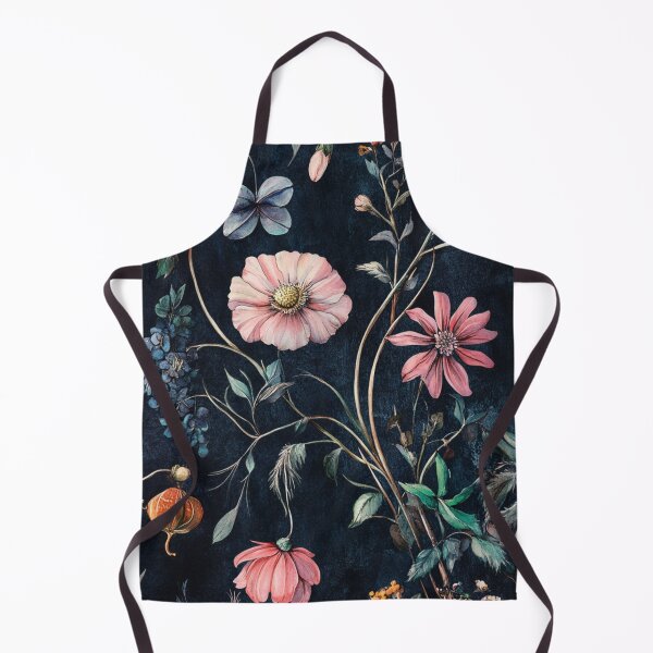 Item preview, Dark Vintage Watercolor Midnight Flowers designed and sold by GrinGalore.