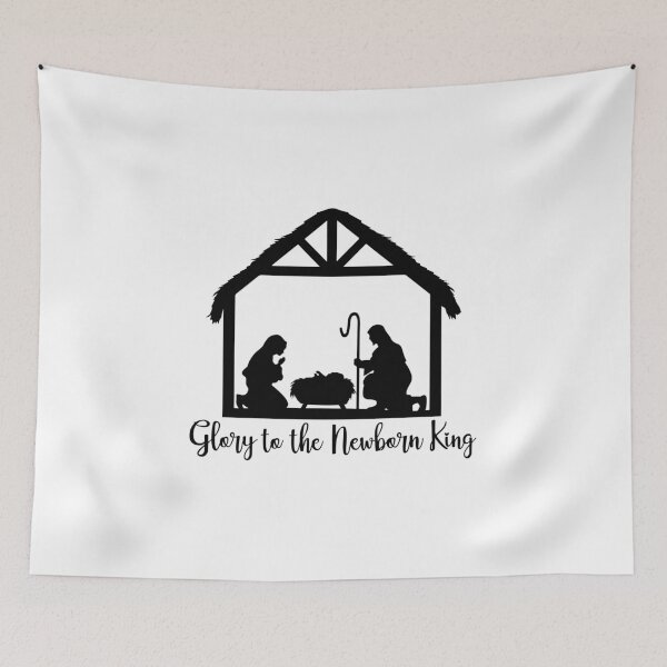 Item preview, Glory to the Newborn King designed and sold by simplydesignart.