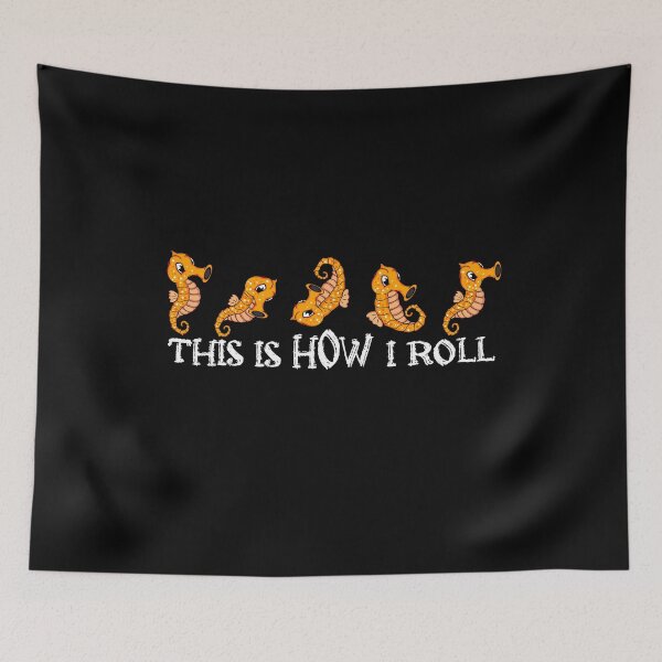 Item preview, Cute Seahorse Lover Kids How I Roll Seahorse designed and sold by DSWShirts.