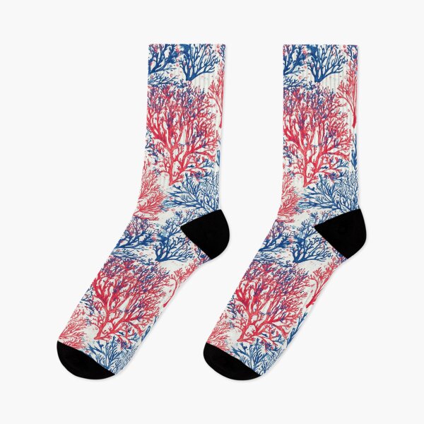 Item preview, Red Blue Coral reefs and underwater plants designed and sold by mind-coloring.