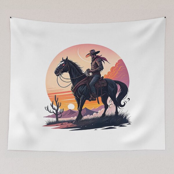 Item preview, Venom Horse Art, Retro Sunset designed and sold by graphic-genie.