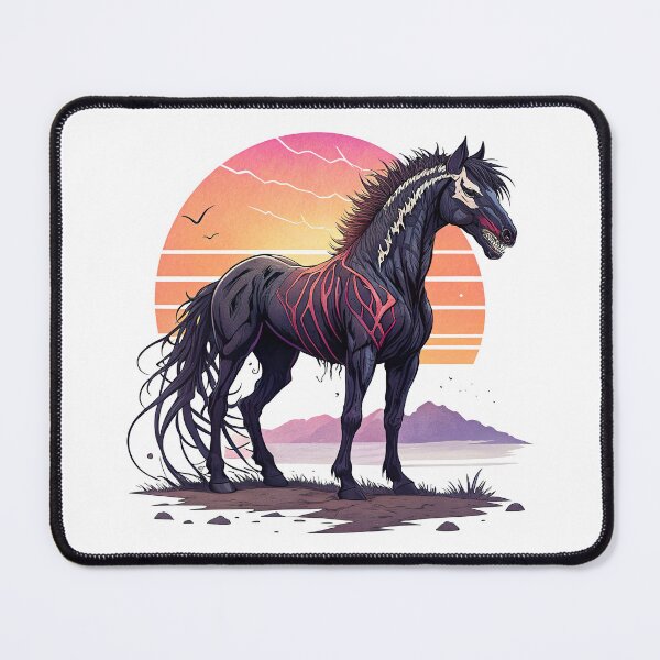 Item preview, Venom Horse Art, Retro Sunset designed and sold by graphic-genie.