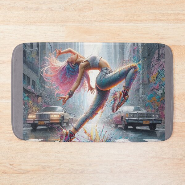 Item preview, B-girl Vibrant Street Dance on Street cityscape. designed and sold by Nanthanon.