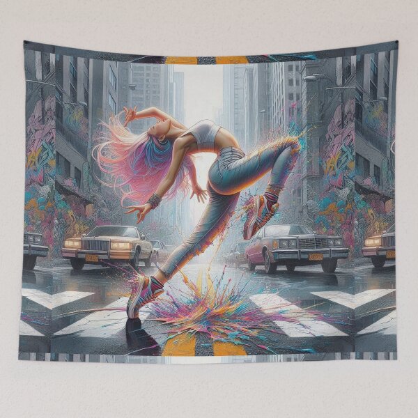 Item preview, B-girl Vibrant Street Dance on Street cityscape. designed and sold by Nanthanon.