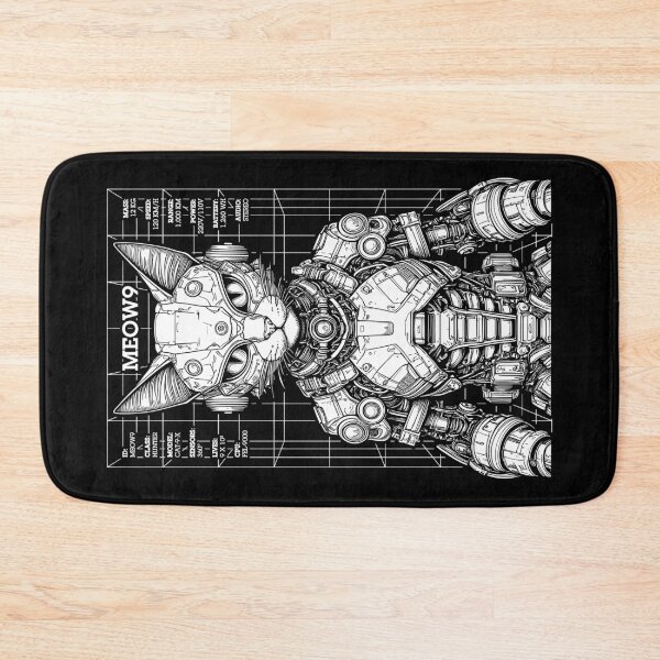 Item preview, Cyberpunk Cat Robot Android Cyborg Futuristic Feline Kitty designed and sold by GrandeDuc.