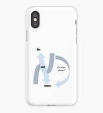 ups and downs can turn around. iPhone Case