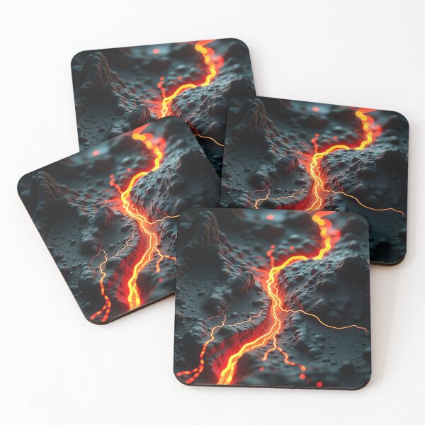 Item preview, design resembling a moving volcano, with a dark background. designed and sold by Last-Oops.