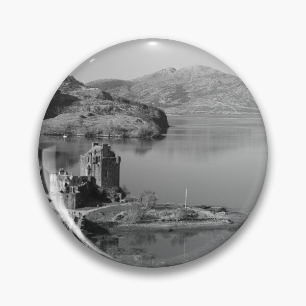 Item preview, Eilean Donan Castle in black and white  designed and sold by Derren Jones.