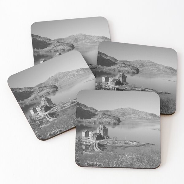 Item preview, Eilean Donan Castle in black and white  designed and sold by Derren Jones.