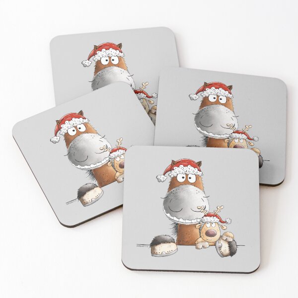 Item preview, Funny Christmas Horse With Reindeer designed and sold by modartis.