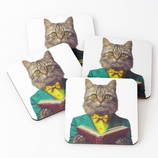 Item preview, A clever romantic cat designed and sold by PixcelStudioB.