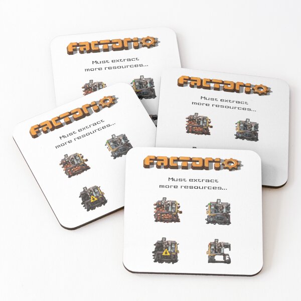 Item preview, Factorio, Must extract more resources...   designed and sold by OctopusDL.