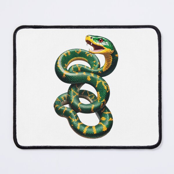 Item preview, Green and Yellow Snake designed and sold by Bunmigraphics .
