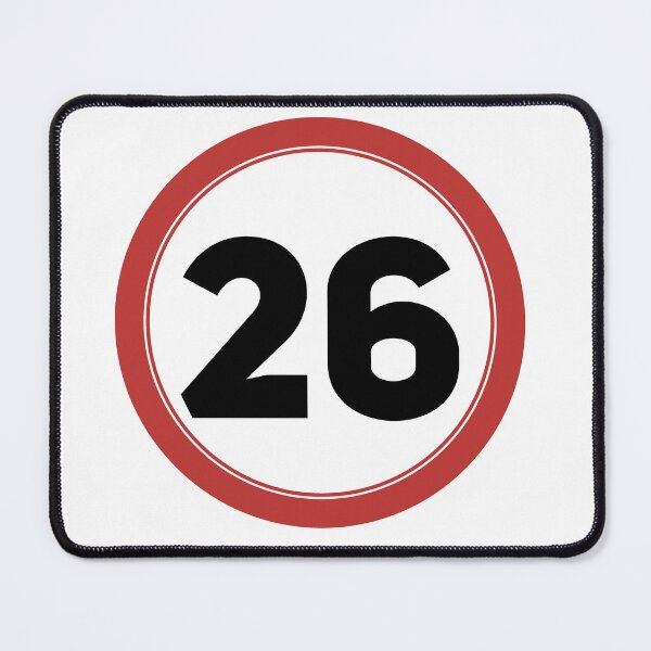 Item preview, Speed limit 26, happy 26th birthday designed and sold by Wolagno.