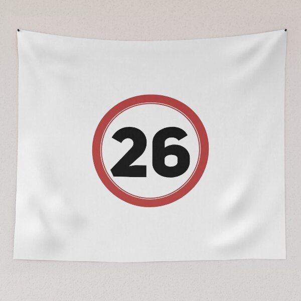 Item preview, Speed limit 26, happy 26th birthday designed and sold by Wolagno.