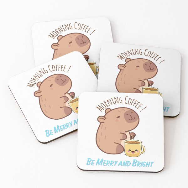 Item preview, Morning Coffee Bliss: Capybara’s Merry Moment  designed and sold by Zonghe.