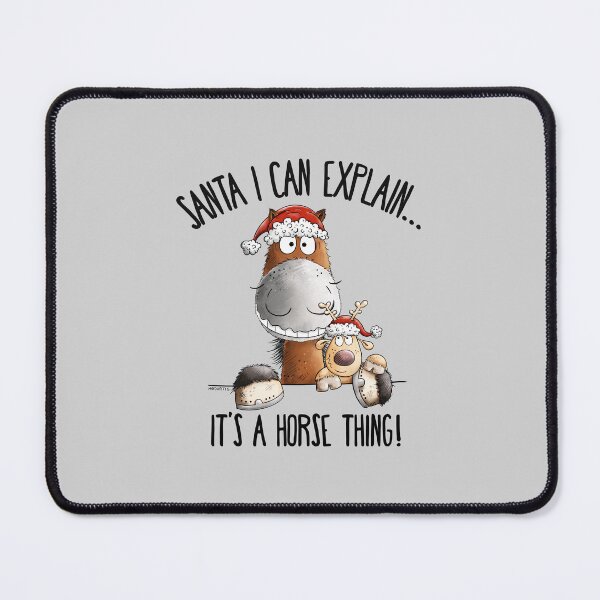 Item preview, Funny Christmas Horse With Reindeer Christmas Saying designed and sold by modartis.