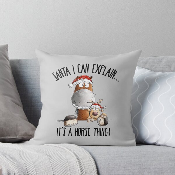 Item preview, Funny Christmas Horse With Reindeer Christmas Saying designed and sold by modartis.