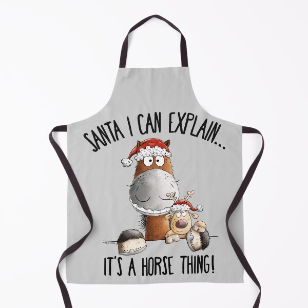 Item preview, Funny Christmas Horse With Reindeer Christmas Saying designed and sold by modartis.