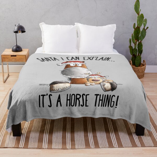 Item preview, Funny Christmas Horse With Reindeer Christmas Saying designed and sold by modartis.