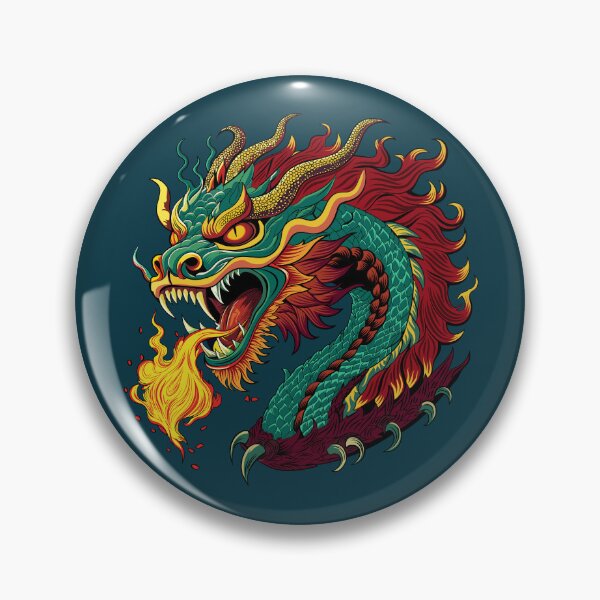 Item preview, Japanese Fantasy Flame Fire Breathing Dragon designed and sold by FemmePod.