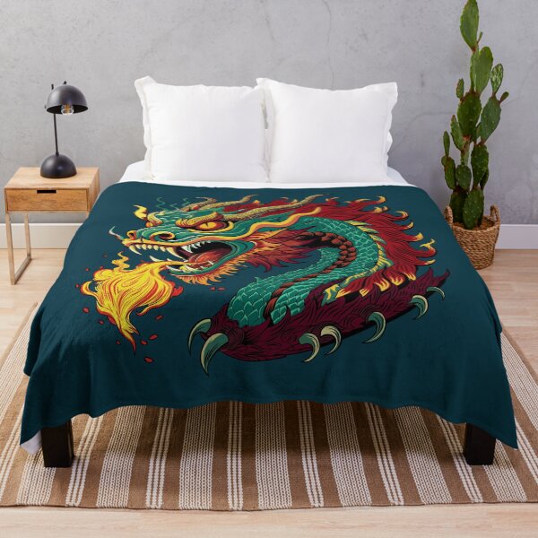 Item preview, Japanese Fantasy Flame Fire Breathing Dragon designed and sold by FemmePod.