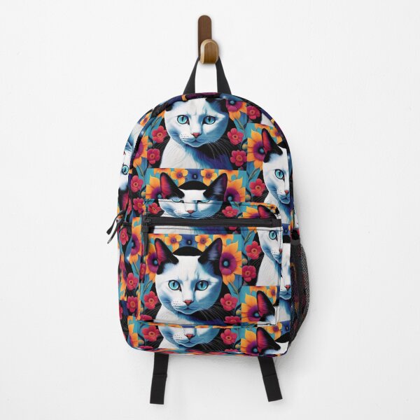 Item preview, Hipnotyzujący Koci Wzrok w Kwiatowym Obramowaniu / Mesmerizing Cat Gaze in a Floral Frame designed and sold by lolawycz.