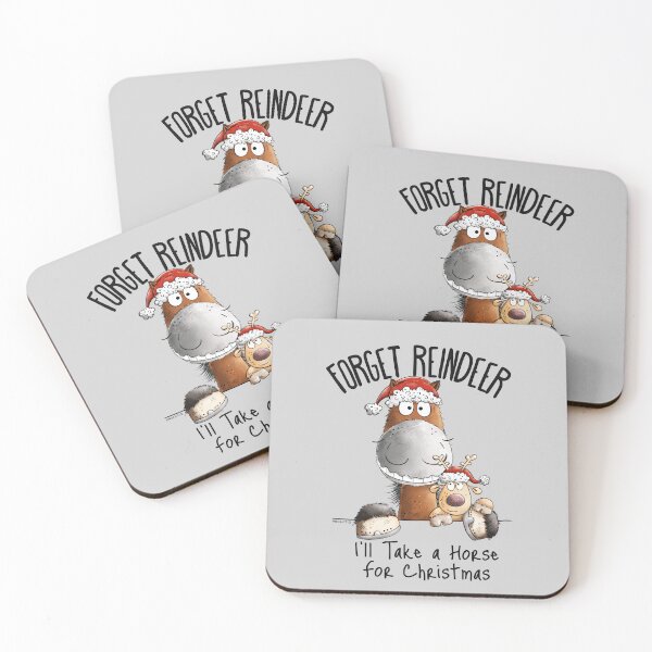 Item preview, Funny Christmas Horse With Reindeer Christmas Saying designed and sold by modartis.