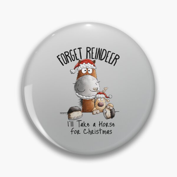 Item preview, Funny Christmas Horse With Reindeer Christmas Saying designed and sold by modartis.