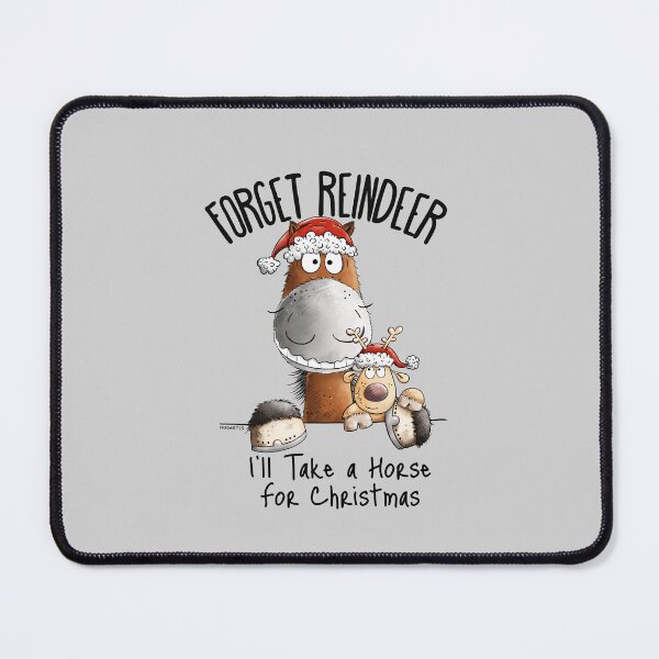 Item preview, Funny Christmas Horse With Reindeer Christmas Saying designed and sold by modartis.