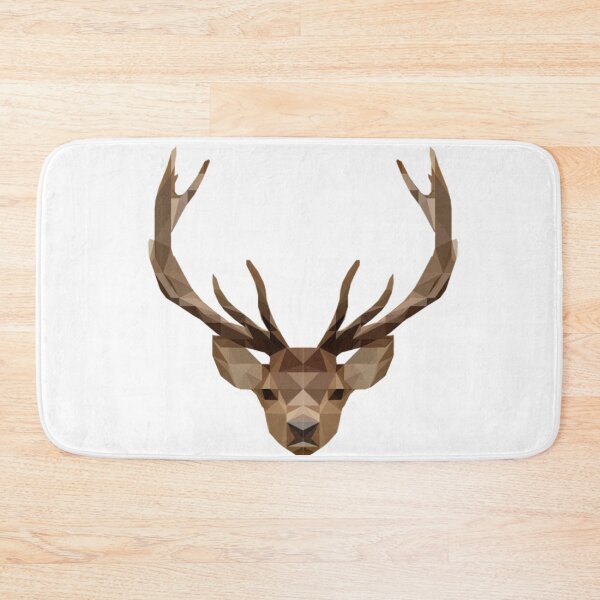 Item preview, Geometric Deer Head Art - Low Poly Stag Illustration designed and sold by OrangePoly.