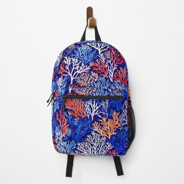Item preview, Red Blue White - Coral reefs and underwater plants designed and sold by mind-coloring.