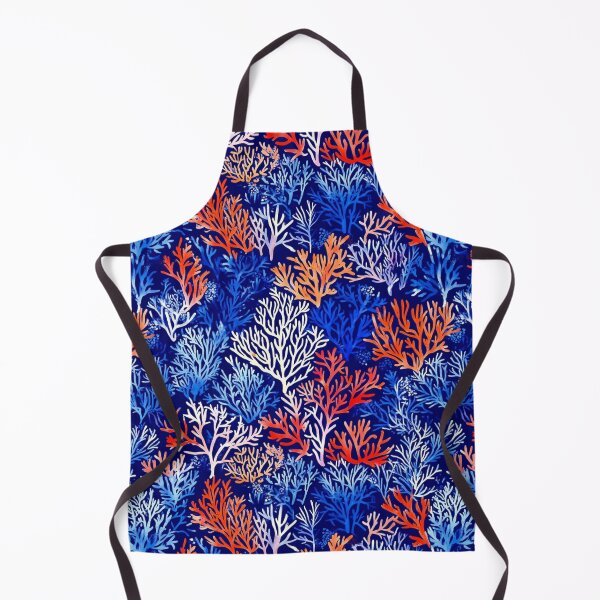 Item preview, Red Blue White - Coral reefs and underwater plants designed and sold by mind-coloring.