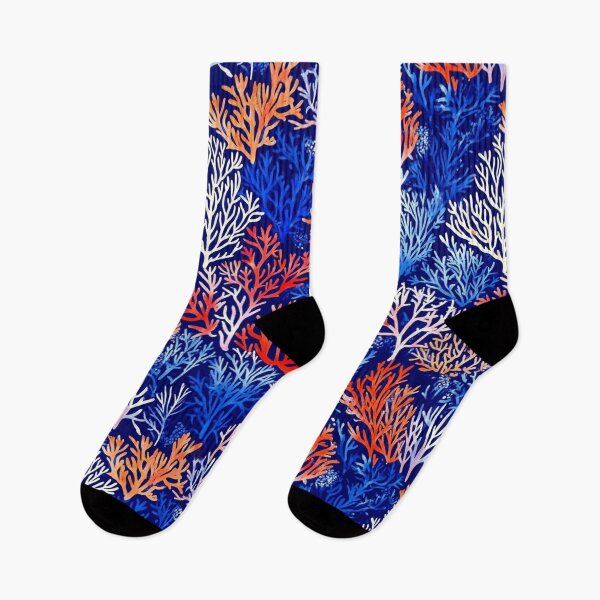 Item preview, Red Blue White - Coral reefs and underwater plants designed and sold by mind-coloring.