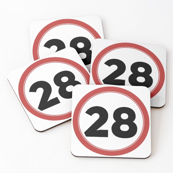Item preview, Speed limit 28, happy 28th birthday designed and sold by Wolagno.