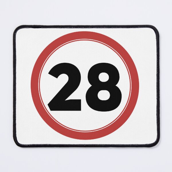 Item preview, Speed limit 28, happy 28th birthday designed and sold by Wolagno.