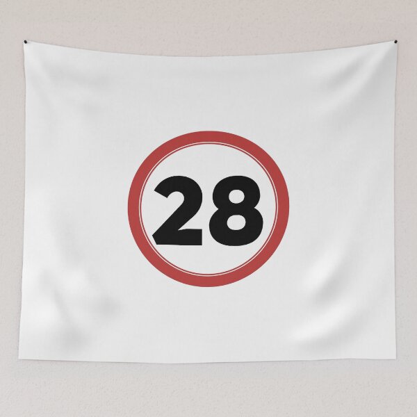 Item preview, Speed limit 28, happy 28th birthday designed and sold by Wolagno.