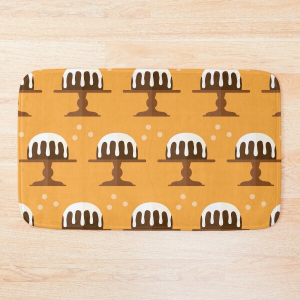 Item preview, Sticky toffee cakes on orange designed and sold by reneesillus.