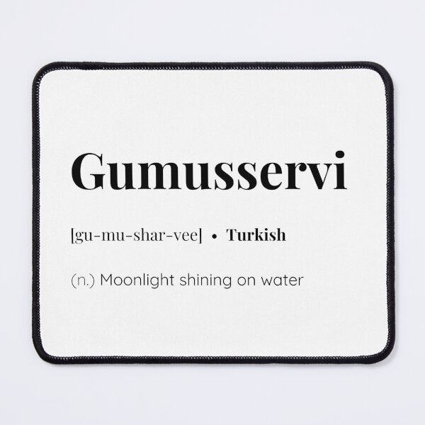 Item preview, Gumusservi Turkish word meaning designed and sold by SimplyMots.