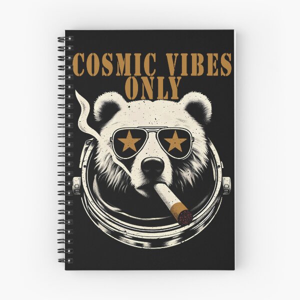 Item preview, Cosmic Vibes Only - Cool Astronaut Bear with Cigarette designed and sold by gittuska11.