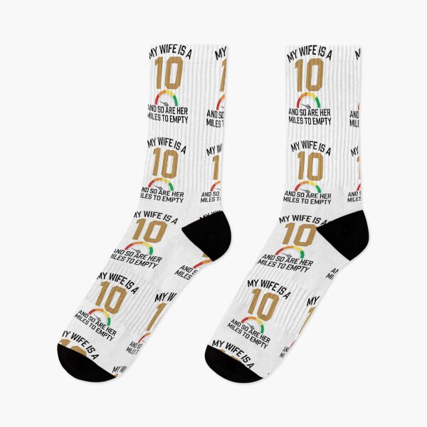 Item preview, My Wife Is A 10 And So Are Her Miles To Empty - Funny Gitf For husbands who love their "10/10" wife with a sense of humor about her driving habits. designed and sold by Zyziowsky.