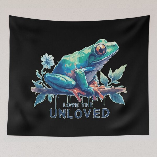 Item preview, Love The Unloved Amphibian Tree Frog Watercolor designed and sold by TomFrontierArt.