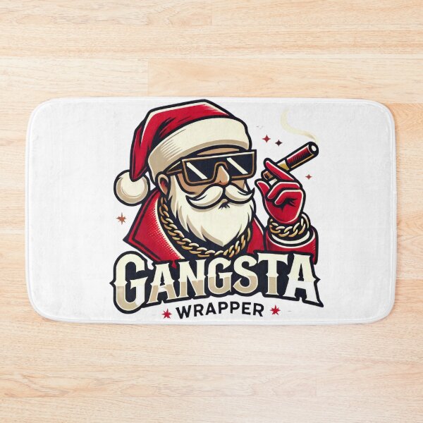 Item preview, Gangsta Wrapper Santa Funny Christmas Design designed and sold by AIARTIST1.