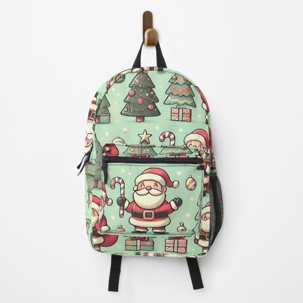 Item preview, Festive Santa and Christmas Tree Pattern designed and sold by Animeture.