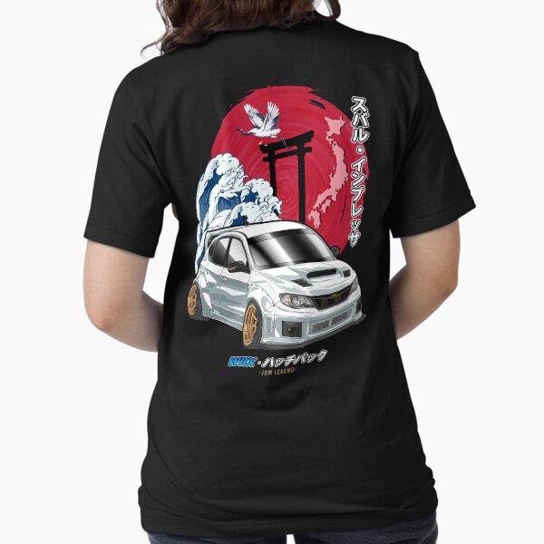 Item preview, White Subie Impreza WRX Hatchback Nippon Sun Rising designed and sold by JDM Guyvit.