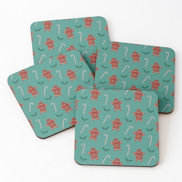 Item preview, Gingerbread men on blue designed and sold by reneesillus.