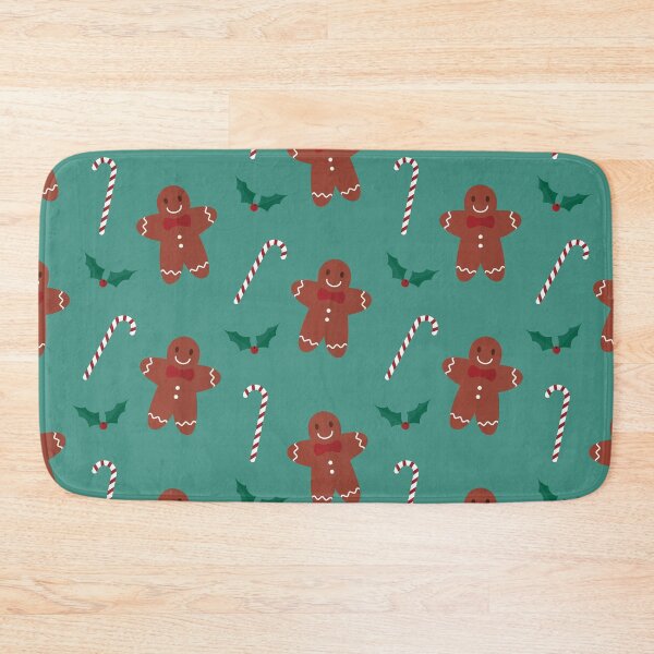 Item preview, Gingerbread men on blue designed and sold by reneesillus.